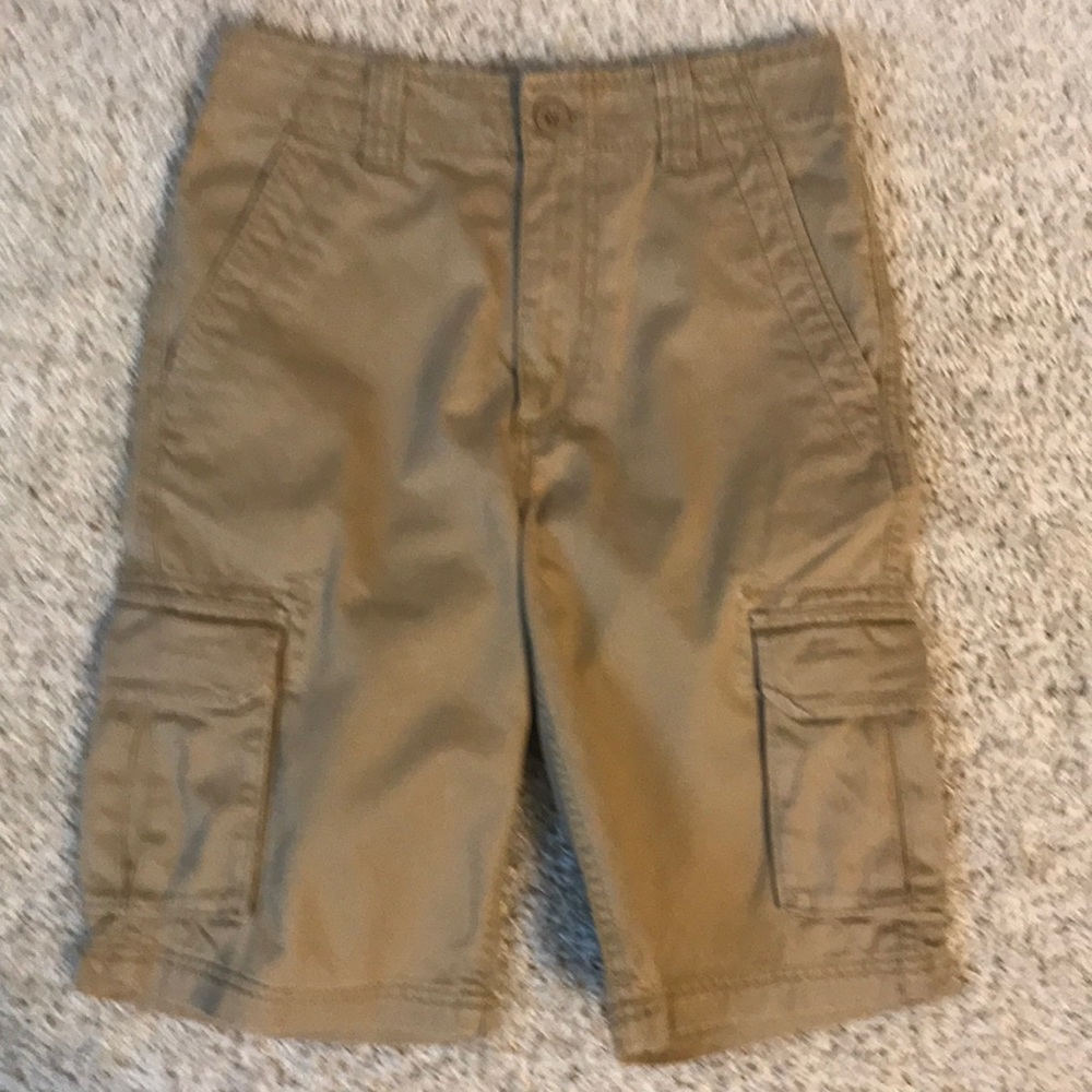 Tan boys cargo shorts